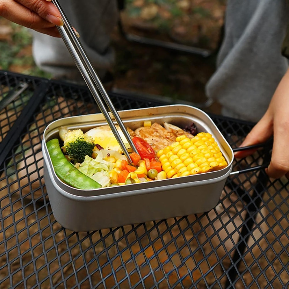 Camping Outdoor Cooking Set - Ultralicht serviesgoed Kampeerkookgerei Lunchbox Kookpotten Picknickaccessoires