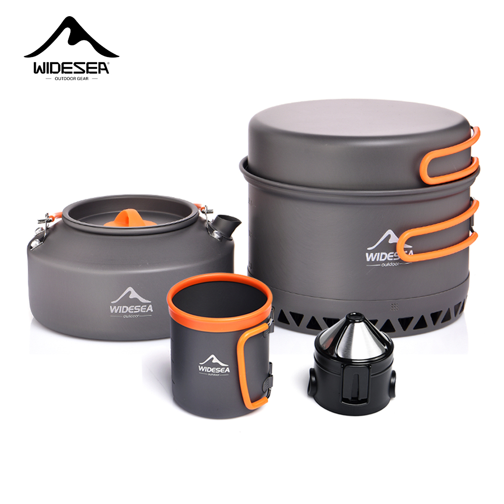 Camping Outdoor Cooking Set - Campingservies Outdoor pannenset Potten Toeristische ketel
