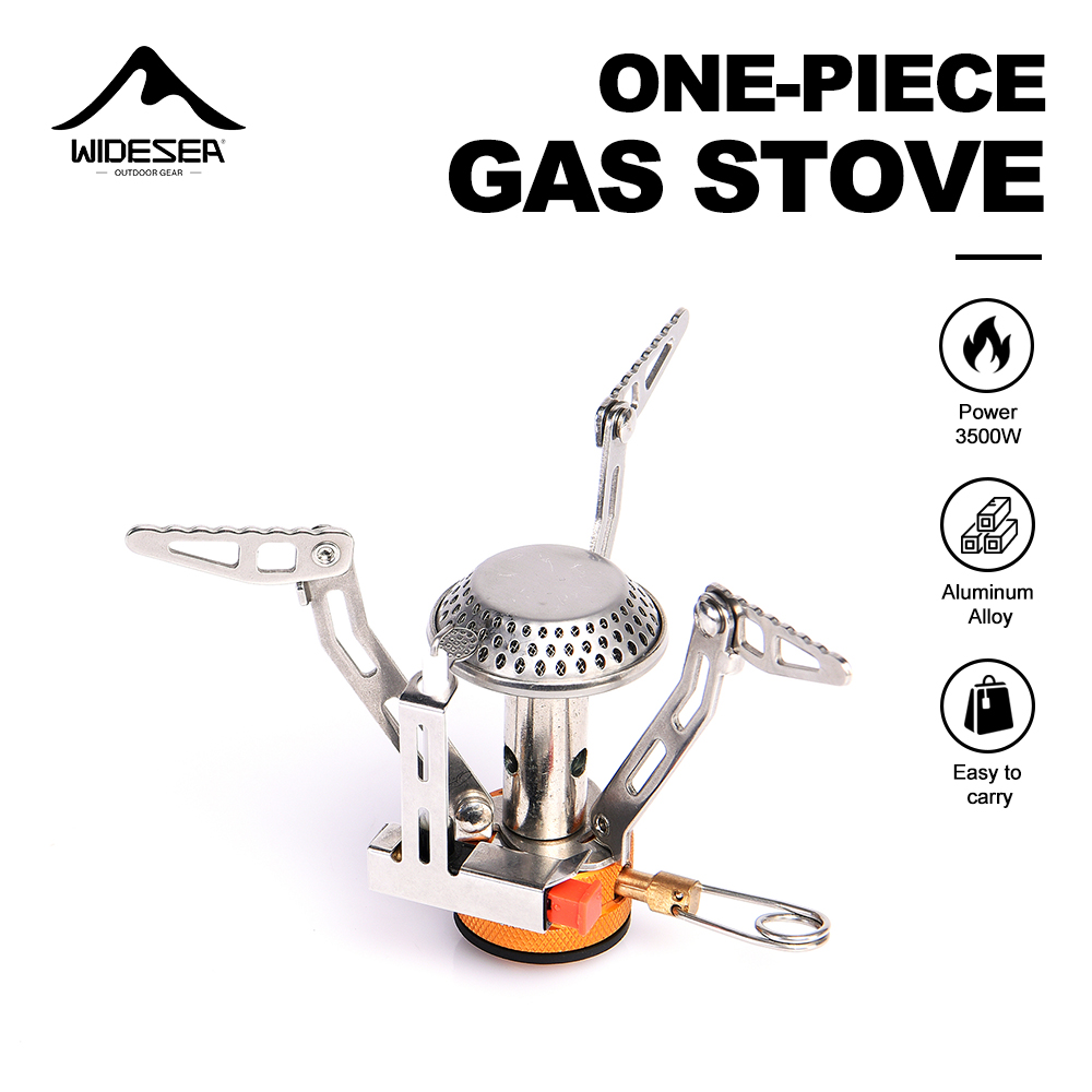 Camping Cooking System - Widesea Eendelig gasfornuis 3500W Aluminium draagbaar