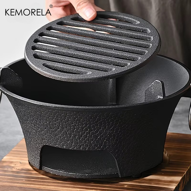 Japanese Camping Cooking - 1Set Gietijzeren Houtskoolkachel Outdoor Camping Barbecue
