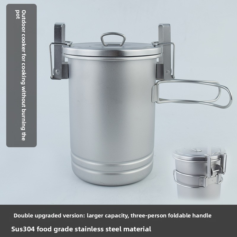 Camping Cooking - Multifunctionele campingrijstkoker 304 roestvrij staal hangende