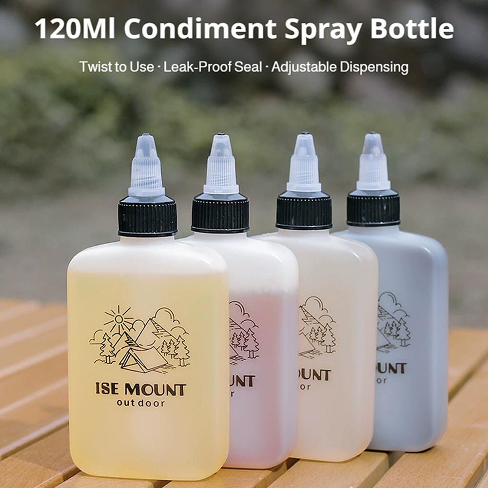 Camping Cooking Oil Container - 120ML Camping Olie Dispenser Fles Lekvrij