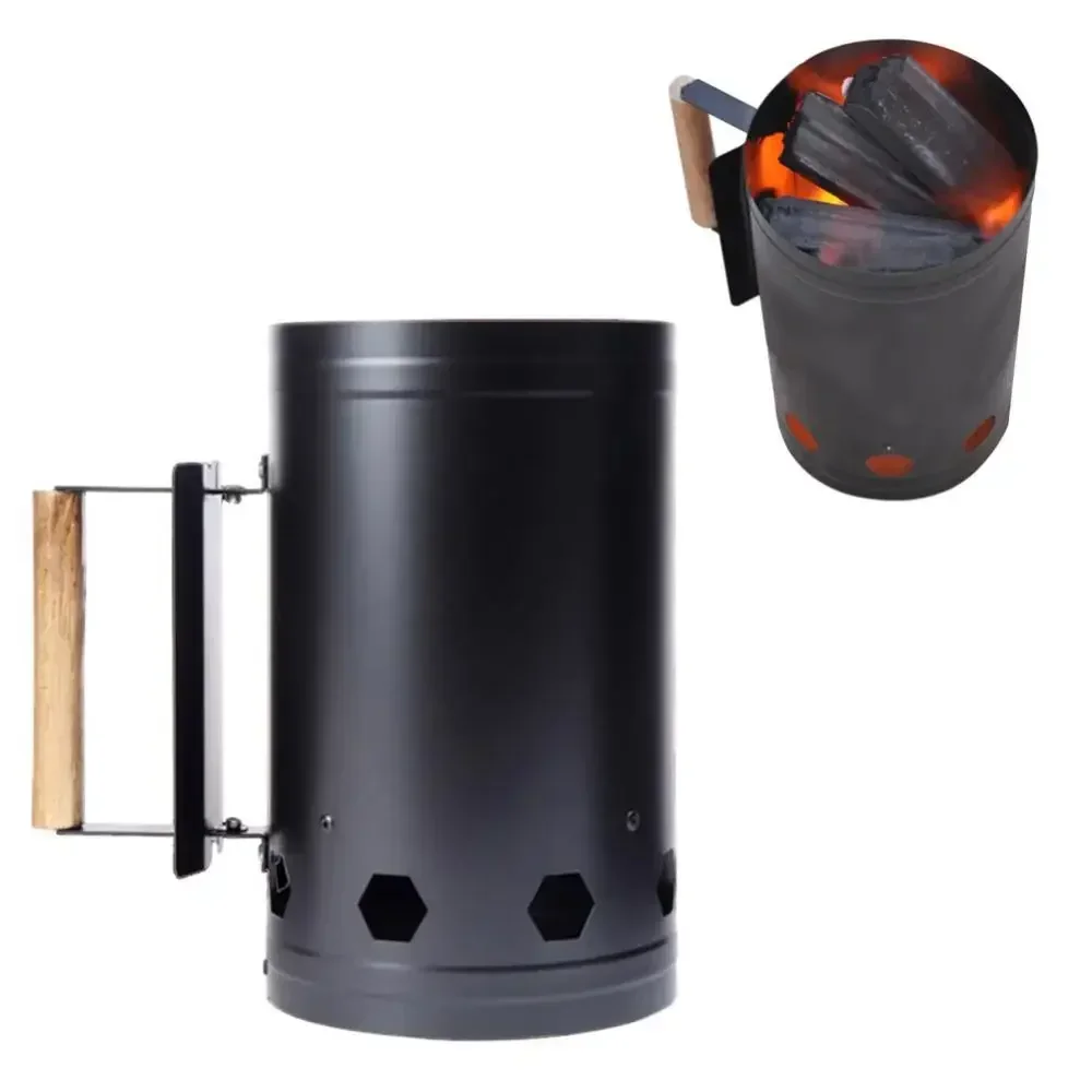 Charcoal Chimney Starter - Houtskoolstarter emmer, draagbare houtskool ontstekingscilinder, metalen