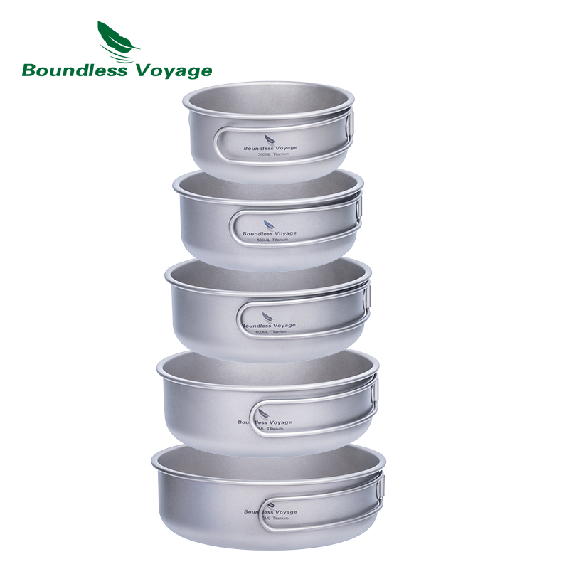 Mess Kit Titanium - Boundless Voyage Titanium Bowls Dishes Set