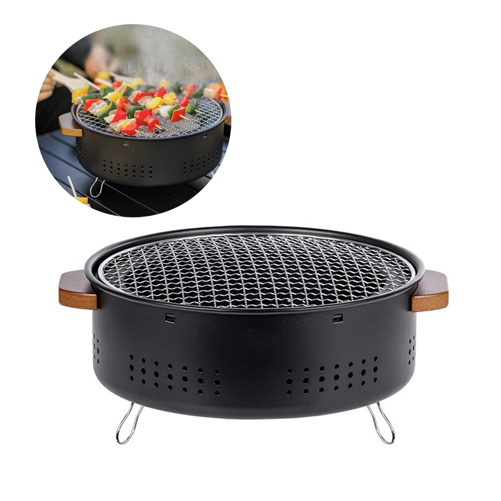 Camping Cooking Range - Campinguitrusting Buitenbarbecue Grill Ronde Tafelbarbecue Draagbare
