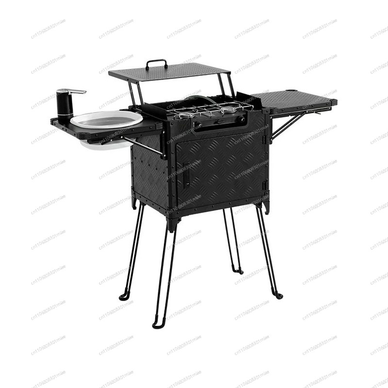 Camping Cooking Box Set - Draagbare opvouwbare buitenkeukenbox, complete kookset &