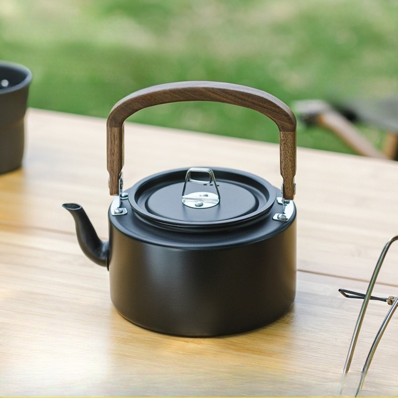 Camping Lightweight Cooking Pot - 1,2L lichtgewicht campingwaterkoker van aluminiumlegering met