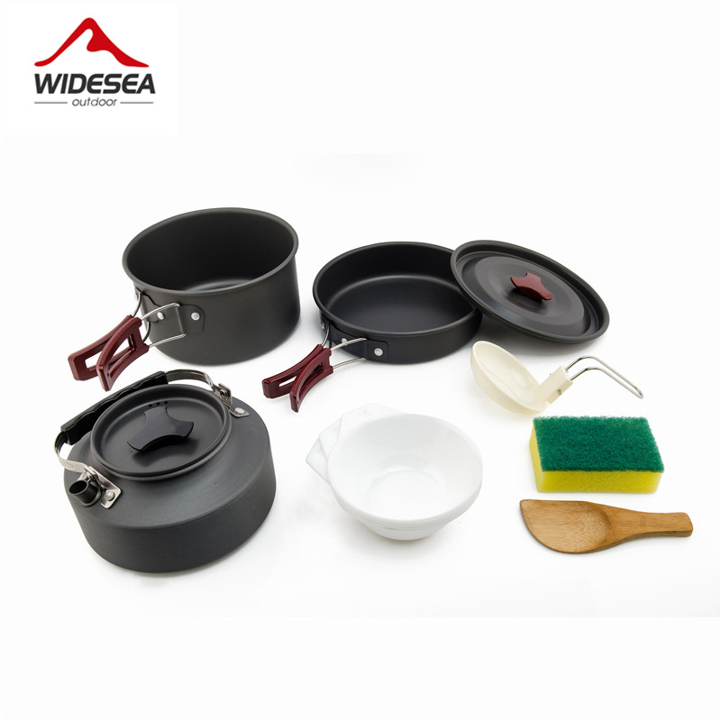 Camping Cooking And Eating Set - Widesea Camping Kookgerei Set Outdoor Pot