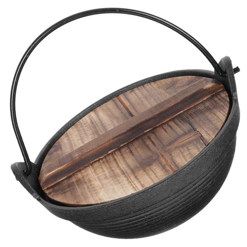 Japanese Camping Cooking - Japanse stijl ijzeren hangende kookpot, hittebestendig,