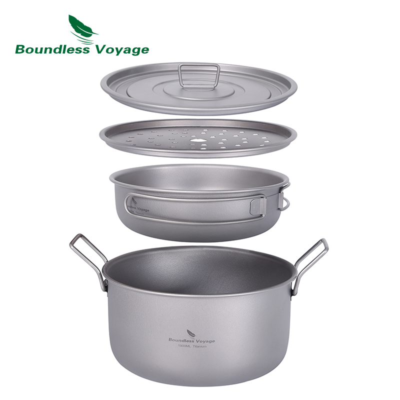 Campfire Cooking Anime - Grenzeloze Reis Camping Kookpot Multifunctionele Titanium