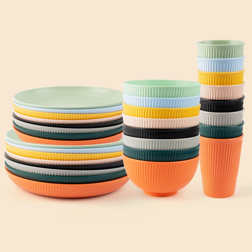 Camping Cooking And Eating Set - Tarwestro Bestekset 4 Stks/set Kom Bekerschaalset