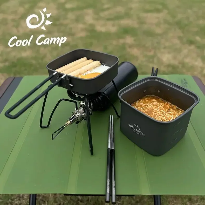 Outdoor Camping Vierkante Pot  - Camping Cooking Box Set recensie en prijs