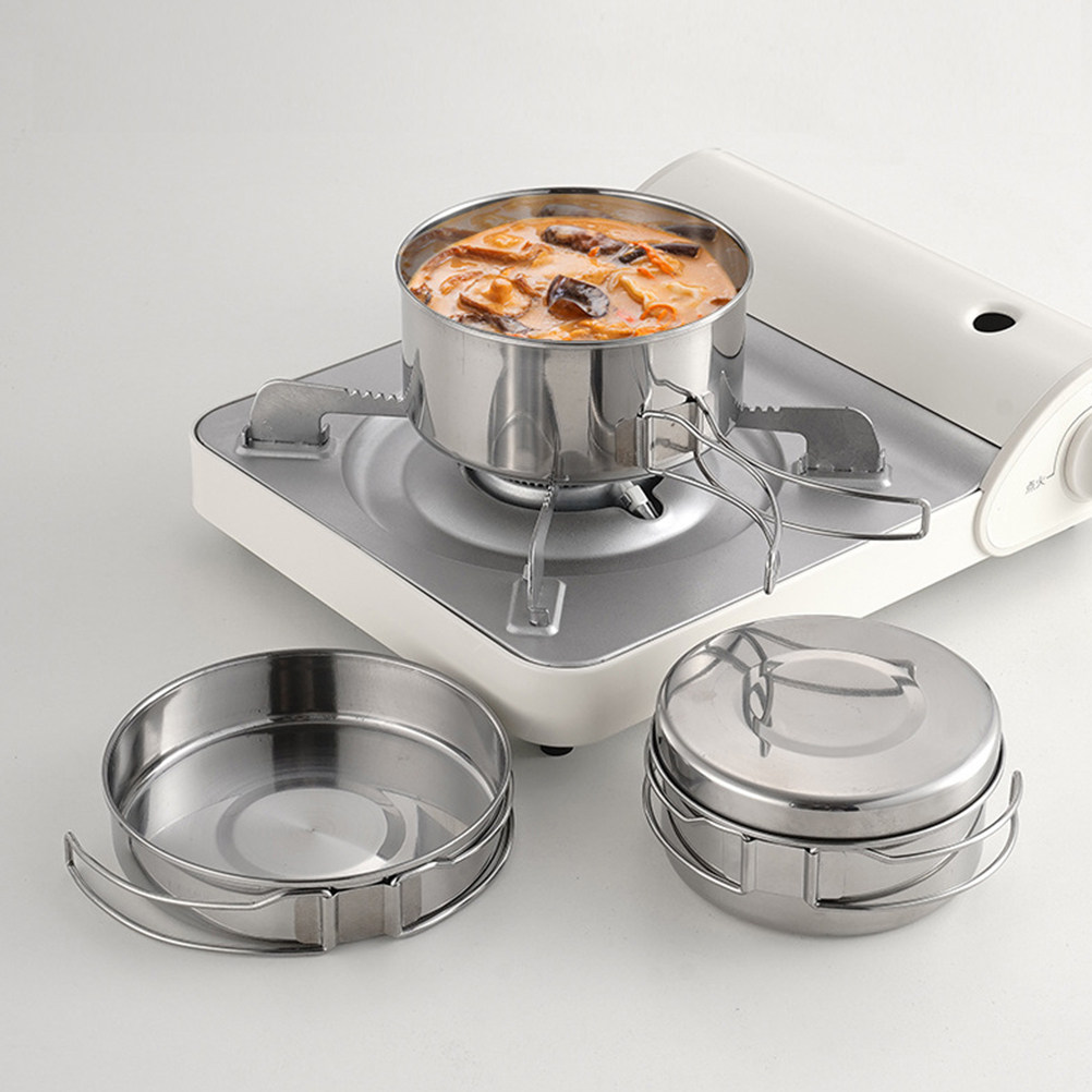 1Set RVS Campingkookgereiset D - Camping Outdoor Cooking Set recensie en prijs