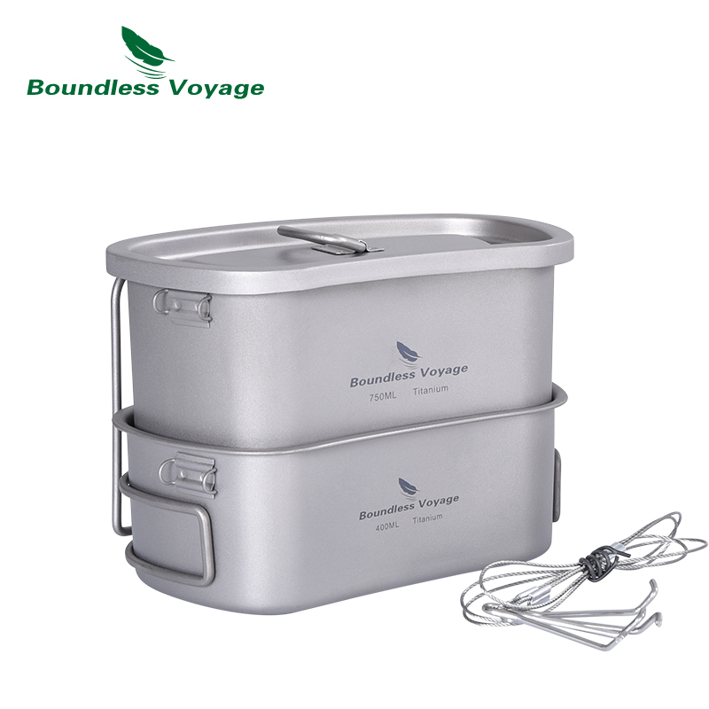 Grenzeloze Voyage Outdoor Mili - Mess Kit Titanium recensie en prijs