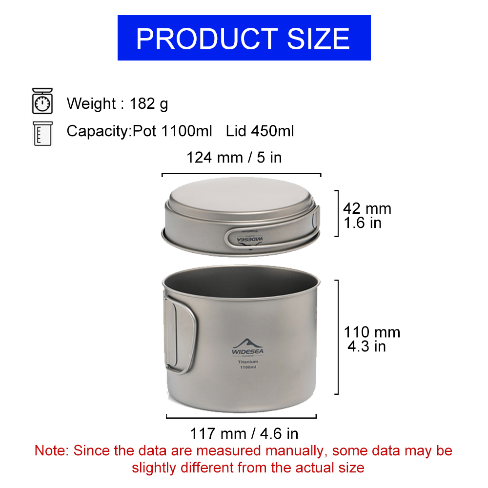 Widesea Ultralight Titanium Ca - Mess Kit Titanium recensie en prijs
