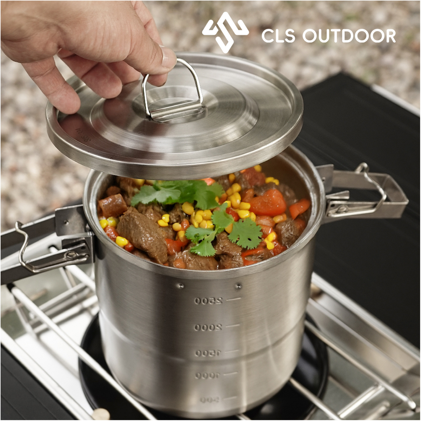 Complete outdoor kookset van 3 - Camping Cooking Box Set recensie en prijs