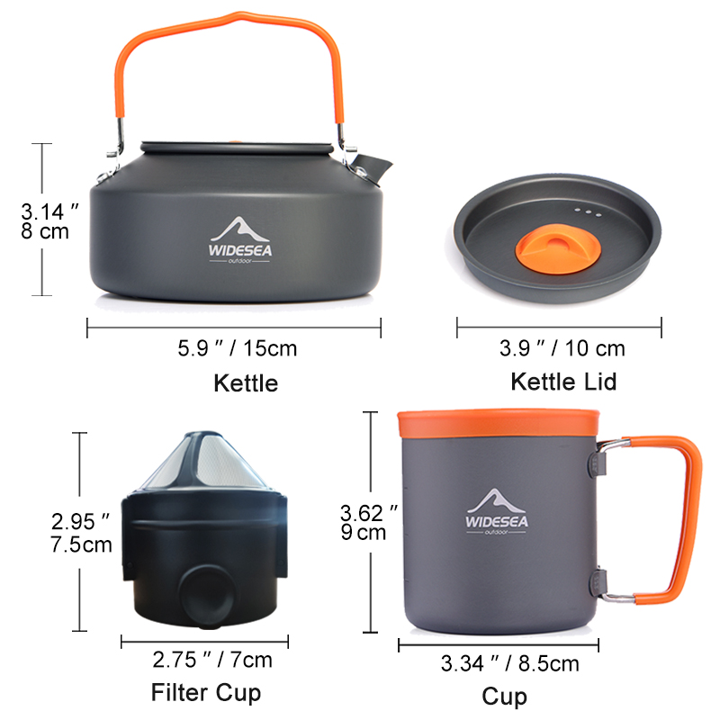 Widesea Camping Koffie Pannens - Camping Cooking Box Set recensie en prijs