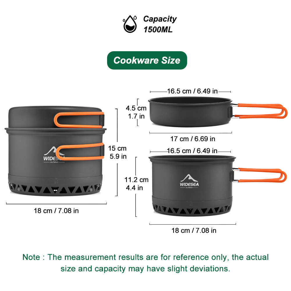 Campingservies Outdoor pannens - Camping Outdoor Cooking Set recensie en prijs