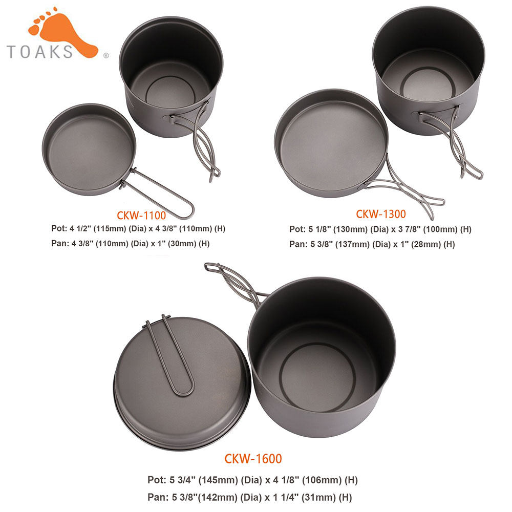 TOAKS Pannenset Ultralight Tit - Mess Kit Titanium recensie en prijs
