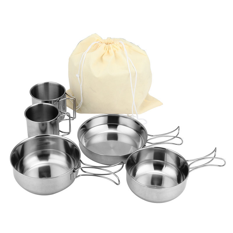 Opvouwbare 5-delige bekers Keu - Camping Cooking Box Set recensie en prijs