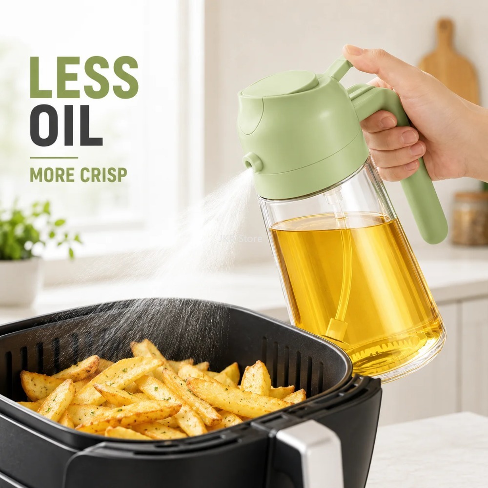 2-in-1 olijfolie spuitfles dis - Camping Cooking recensie en prijs