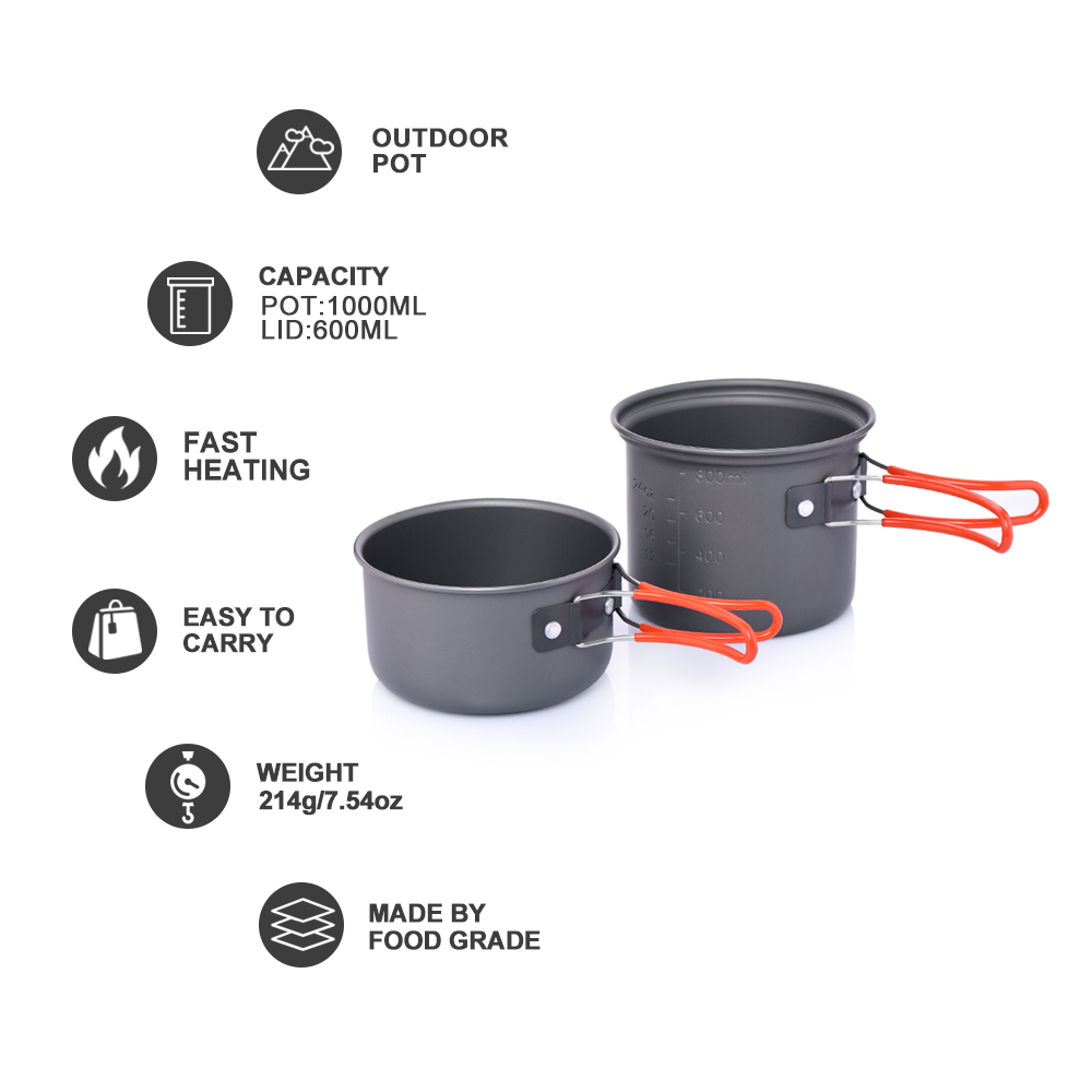 Widesea camping servies outdoo - Camping Cooking And Eating Set recensie en prijs