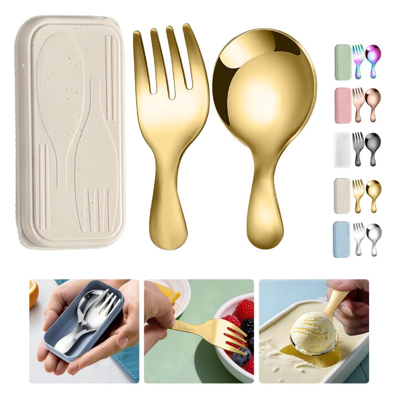 Roestvrij staal draagbare lepe - Camping Cooking And Eating Set recensie en prijs