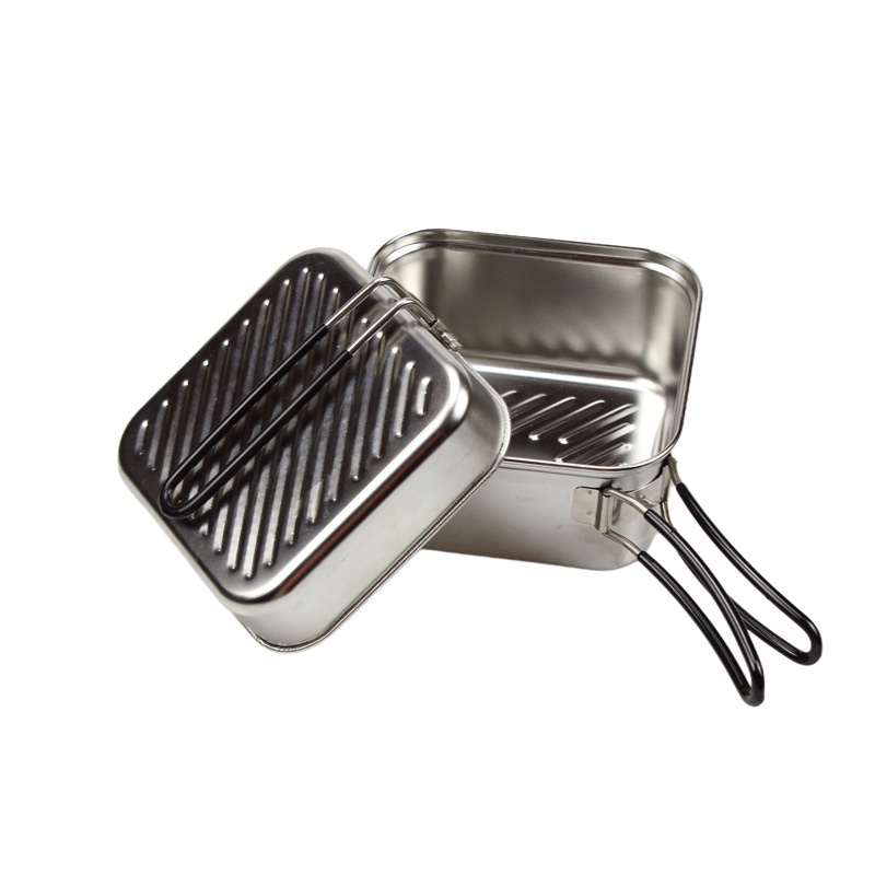 Outdoor kookset van roestvrij  - Camping Lightweight Cooking Pot recensie en prijs