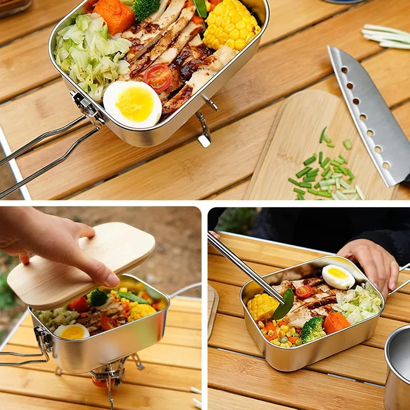 Lunchbox van roestvrij staal 3 - Mess Kit Titanium recensie en prijs