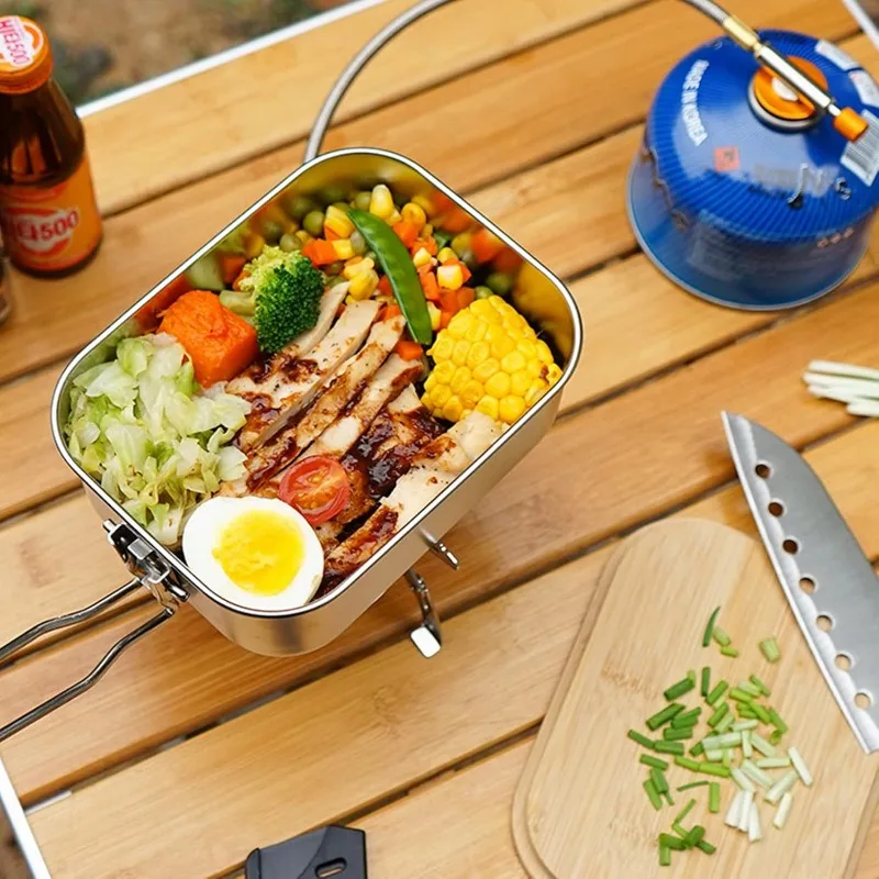 Lunchbox van roestvrij staal 3 - Mess Kit Titanium recensie en prijs