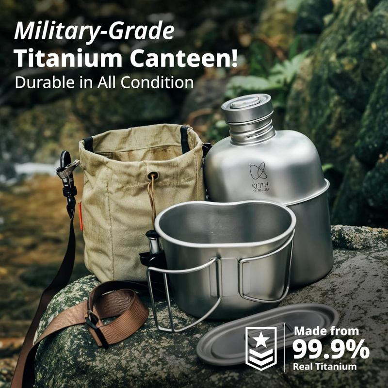 Keith Titanium Fles Outdoor Ca - Mess Kit Titanium recensie en prijs