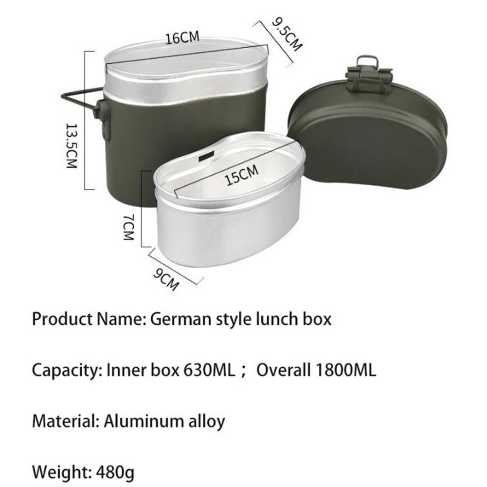 3-delige aluminium lunchboxset - Camping Cooking Box Set recensie en prijs