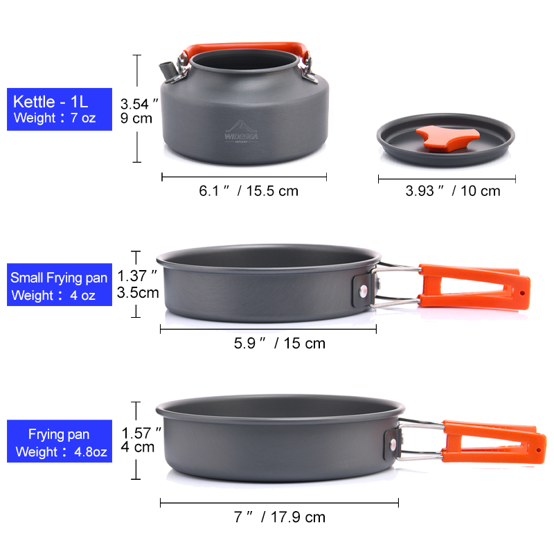 Widea Camping Outdoor Kookgere - Camping Cooking And Eating Set recensie en prijs