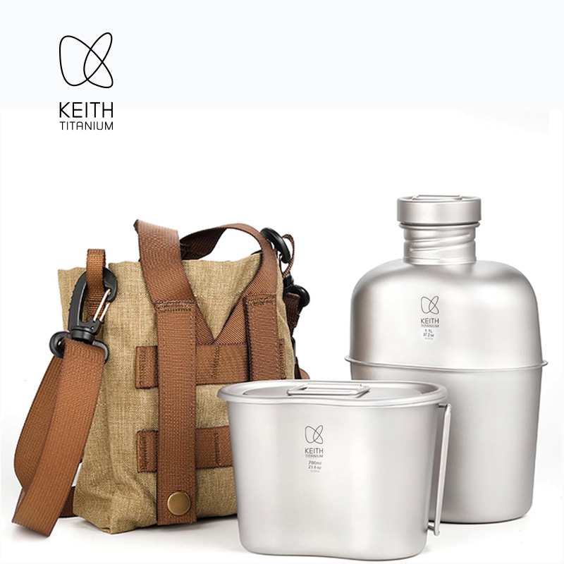 KEITH Pure Titanium Canteen Me - Camping Outdoor Cooking Set recensie en prijs