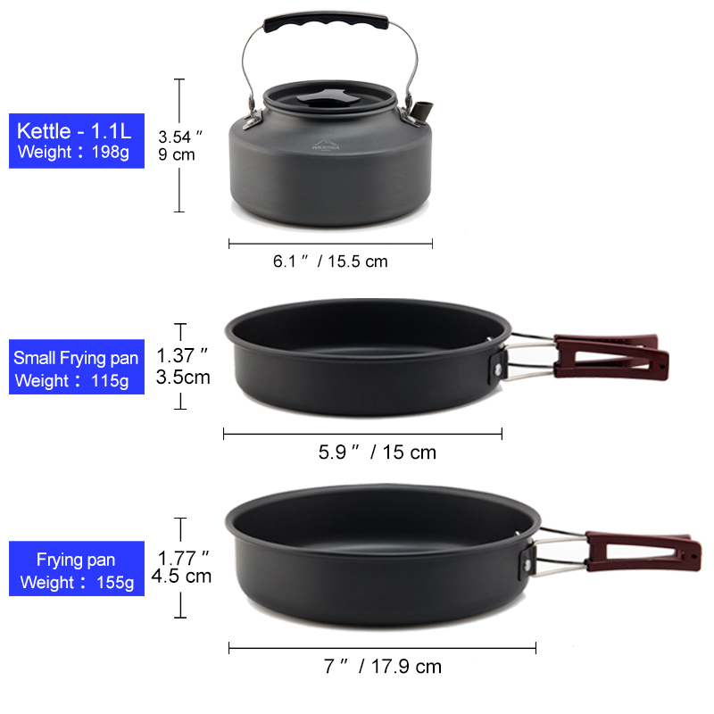 Widesea Camping Kookgerei Set  - Camping Cooking And Eating Set recensie en prijs