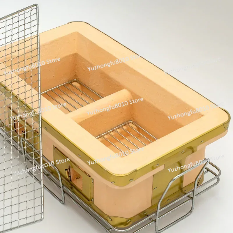 Grote rechthoekige houtskoolgr - Japanese Camping Cooking recensie en prijs