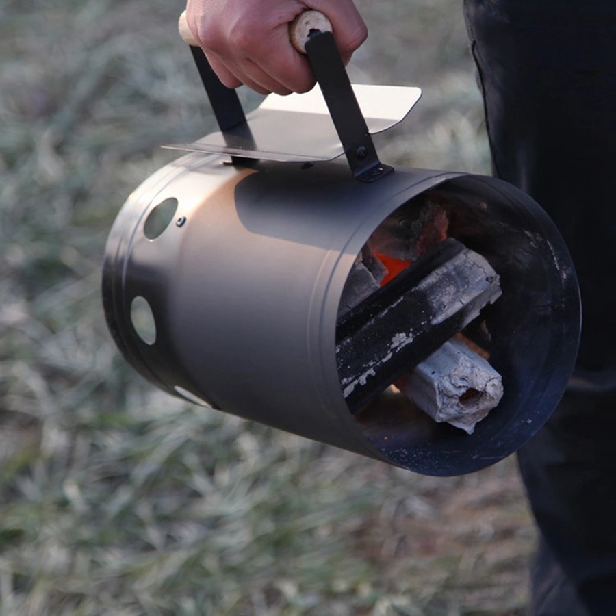 Buiten BBQ-rek gereedschap bui - Charcoal Chimney Starter recensie en prijs