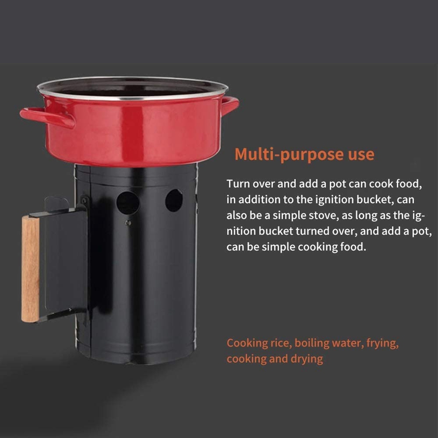 Buiten BBQ-rek gereedschap bui - Charcoal Chimney Starter recensie en prijs