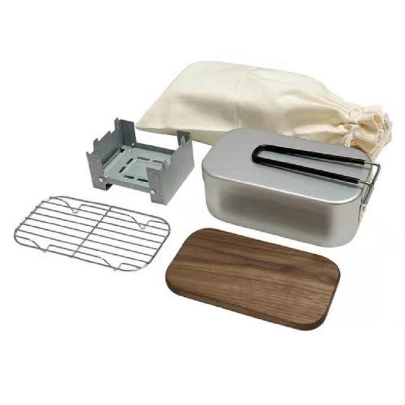 Aluminium puinhoopset voor bui - Camping Cooking Box Set recensie en prijs