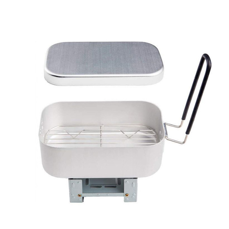 Aluminium puinhoopset voor bui - Camping Cooking Box Set recensie en prijs