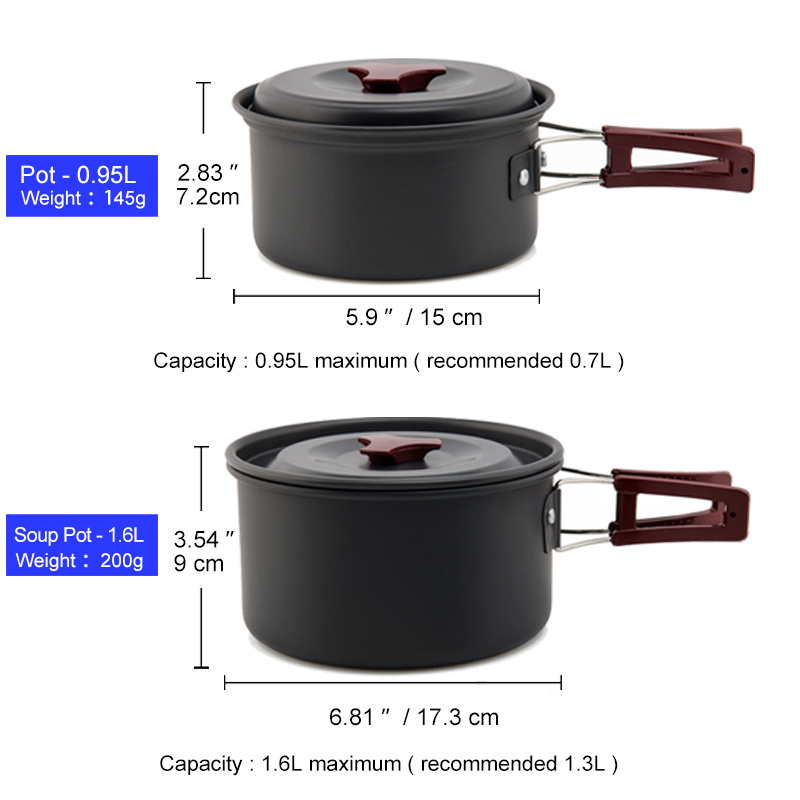 Widesea Camping Kookgerei Set  - Camping Cooking And Eating Set recensie en prijs