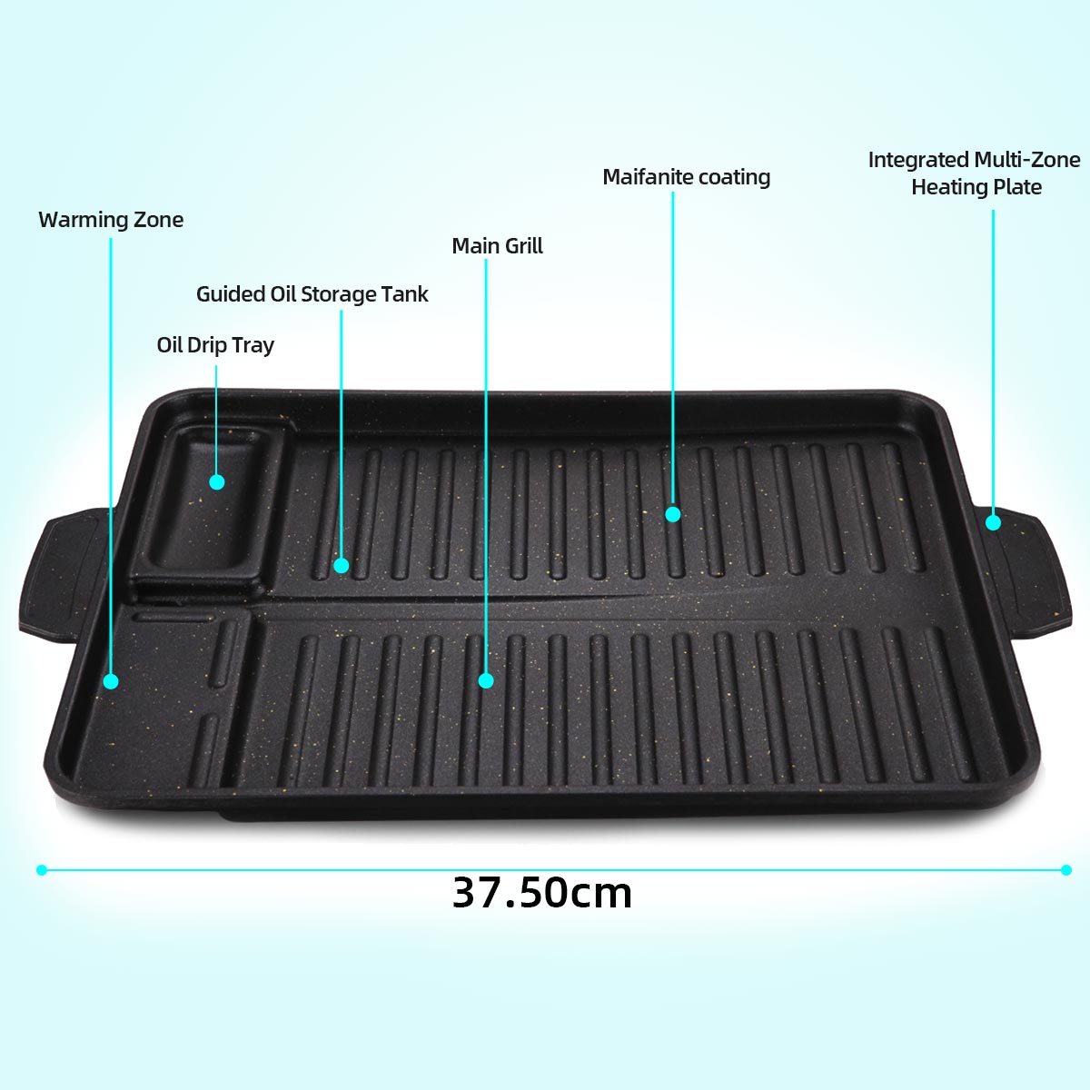 Koreaanse grillplaat van alumi - Camping Cooking Range recensie en prijs
