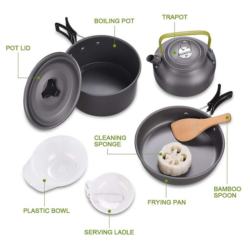 Outdoor Camping Kookgerei Kit  - Camping Cooking Box Set recensie en prijs