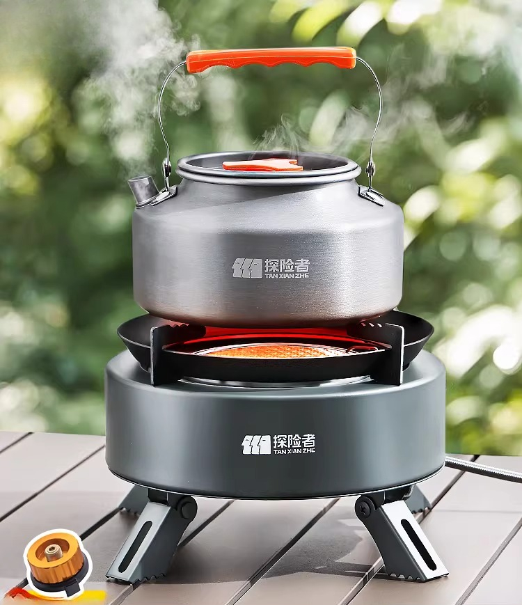 Draagbare split-gasfornuis voo - Camping Cooking Box Set recensie en prijs
