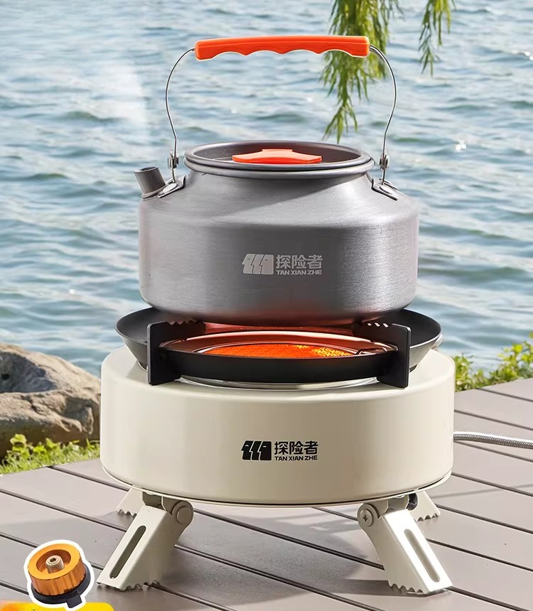 Draagbare split-gasfornuis voo - Camping Cooking Box Set recensie en prijs